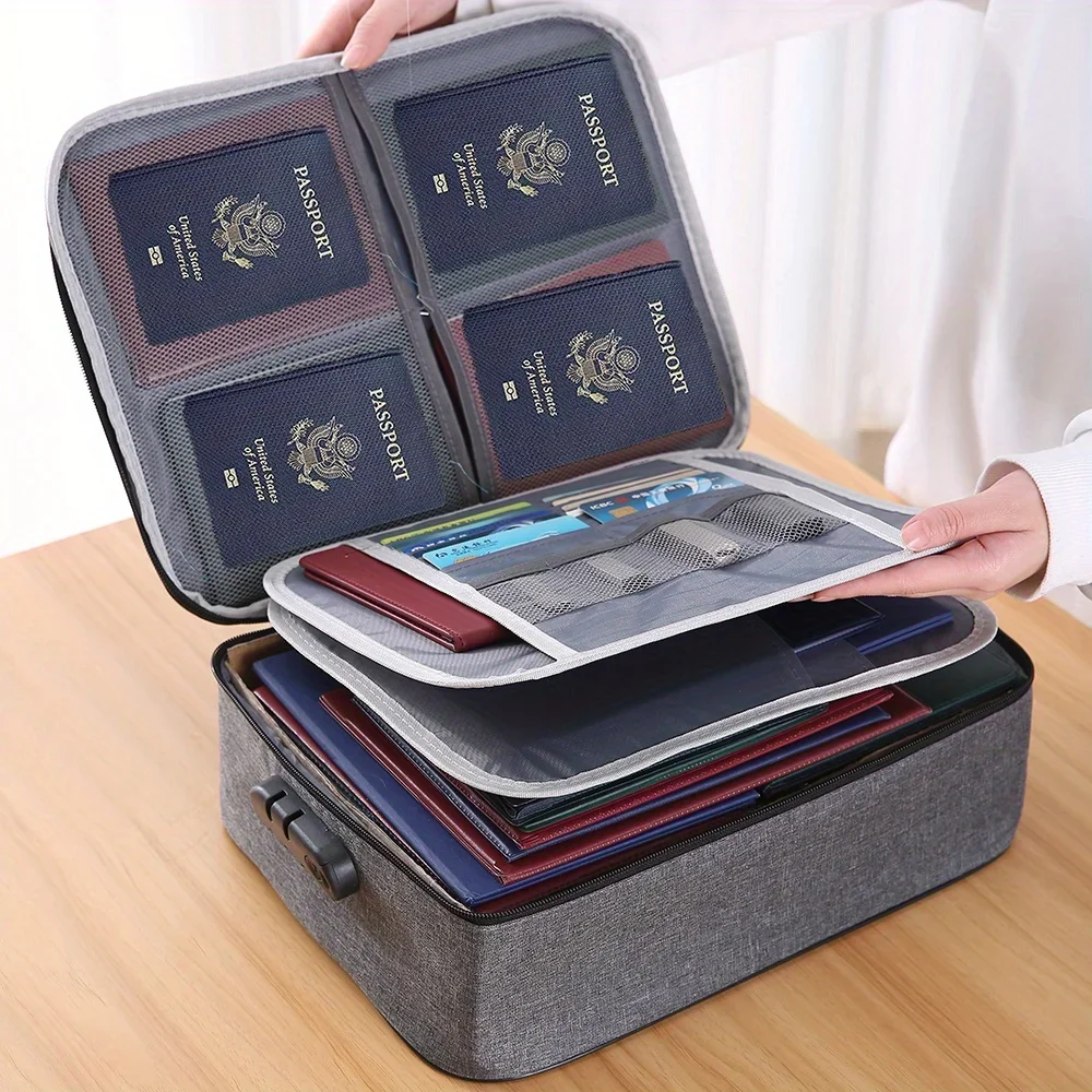Home Office Travel Document - حقائب تنظيم الملفات، حقيبة آمنة للسفر