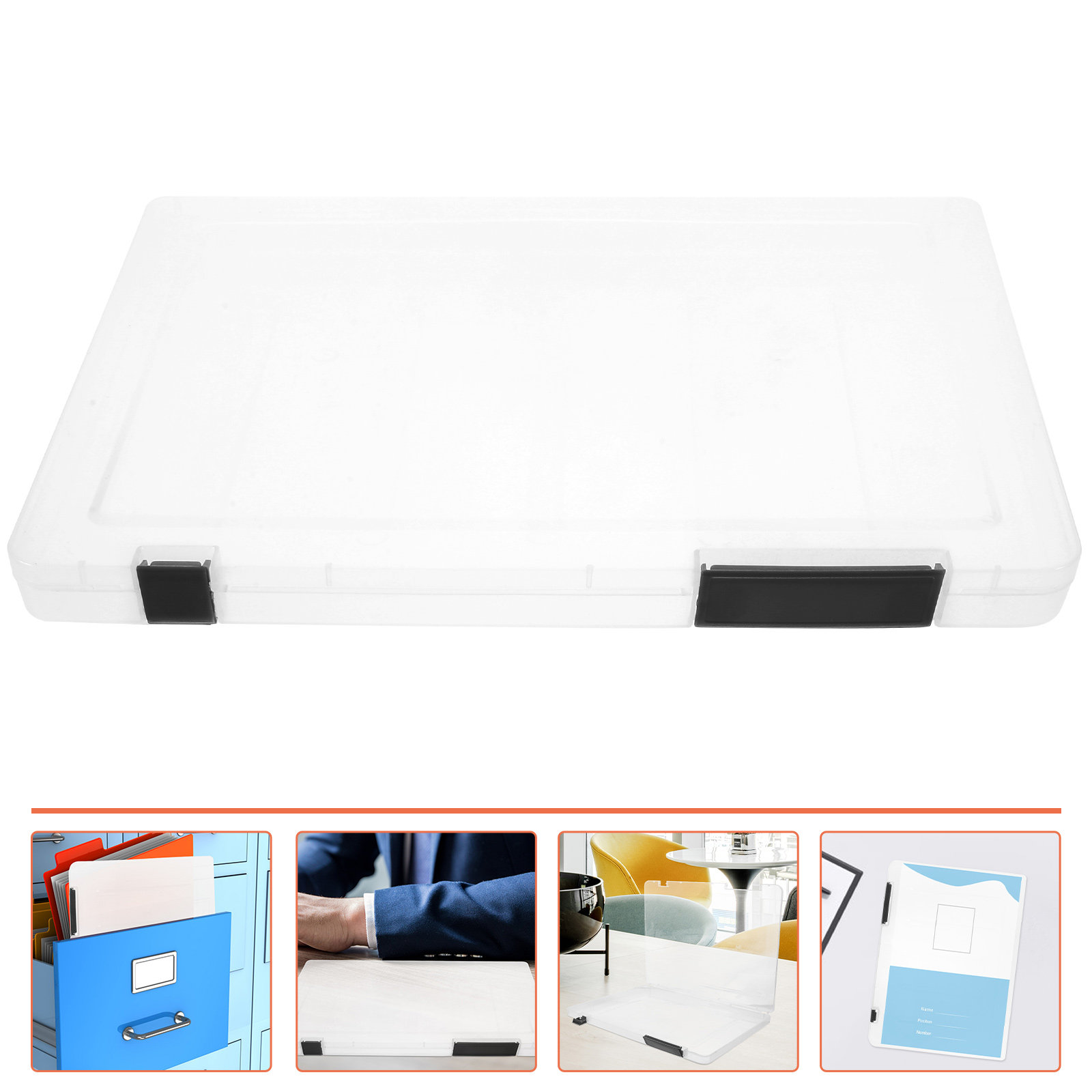 صندوق ملفات شفاف بحجم A4، حافظ - مراجعة Home Office Travel Document وسعره