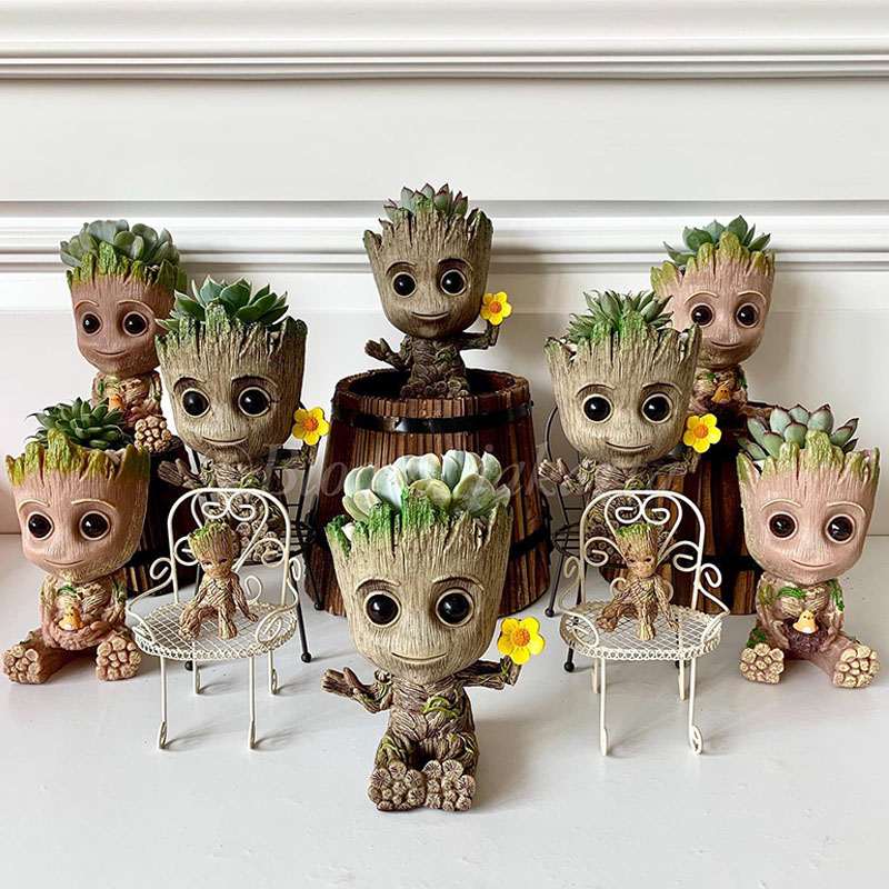 ديكور المنزل زخرفة Groot شجرة  - مراجعة Home Office Romance Manga وسعره