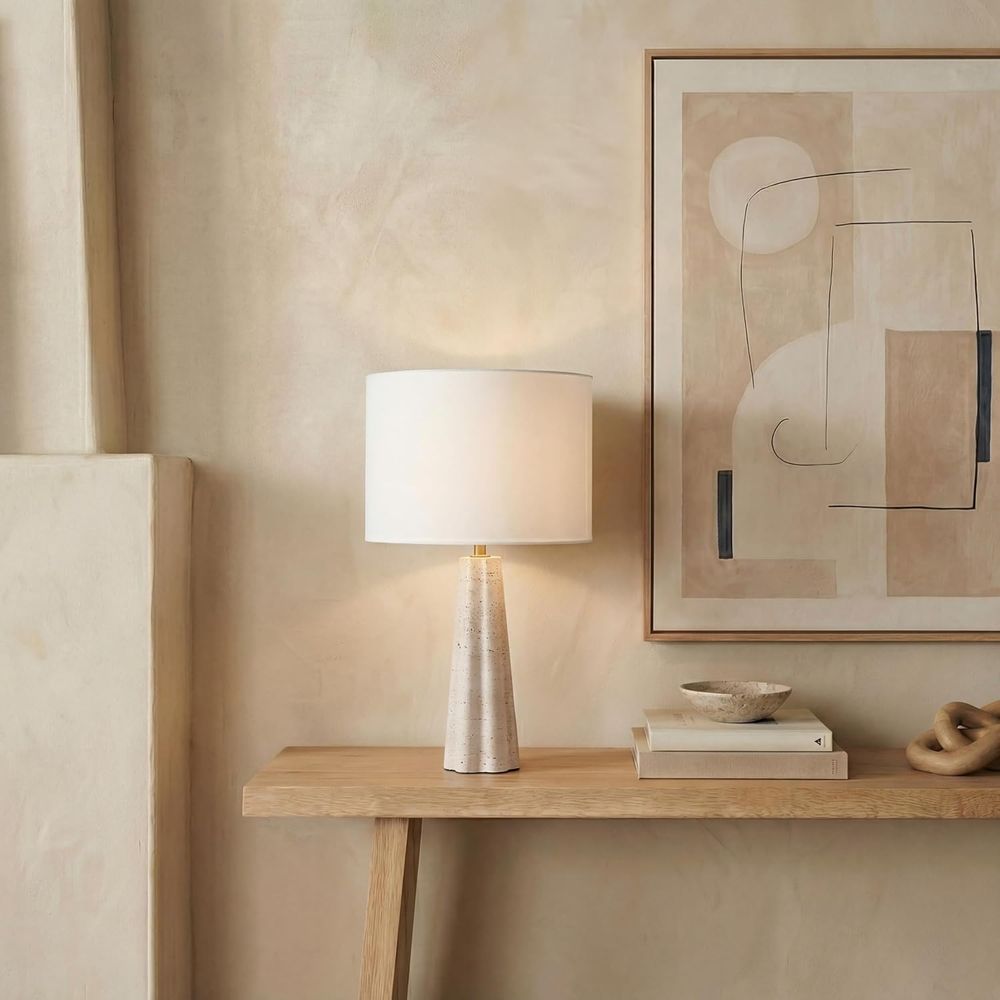 مصباح طاولة من الترافرتين/اللو - مراجعة Home Office Lamp وسعره