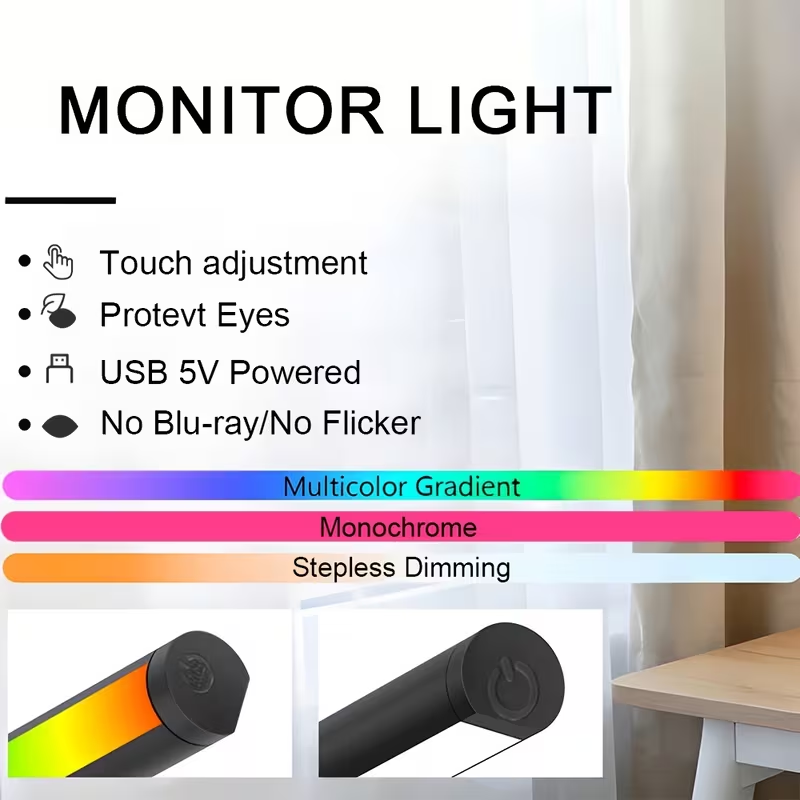 شريط إضاءة LED لشاشة الكمبيوتر - مراجعة Home Office Lamp وسعره